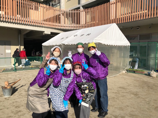 春日学区ボランティアの様子